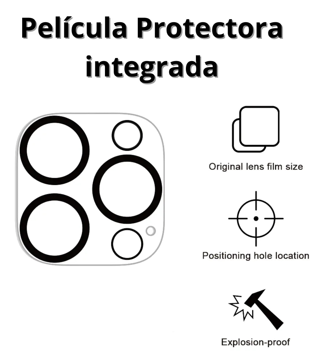 Protector Cámara Para iPhone 12 13 14 15 Promax Vidrio