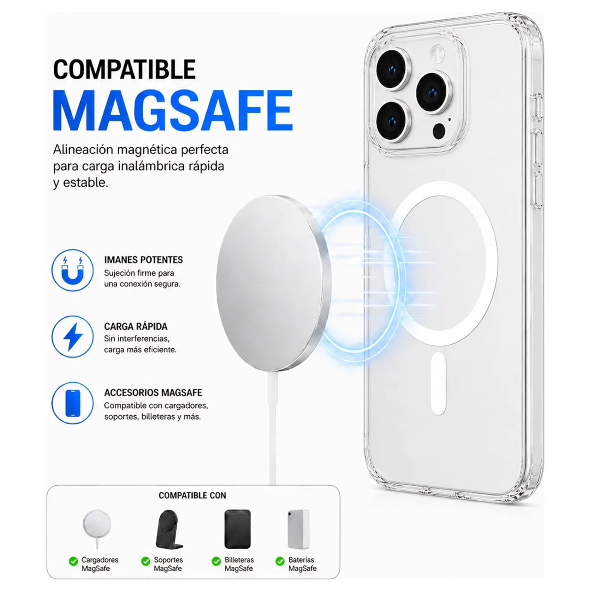 Funda MagSafe transparente 3