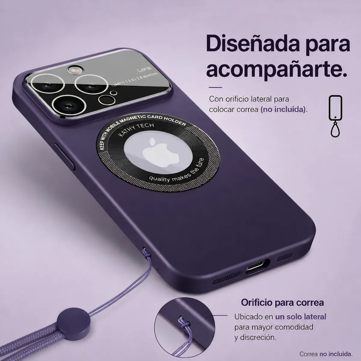 Funda iPhone Magsafe Con Cubre Camara Antigolpes