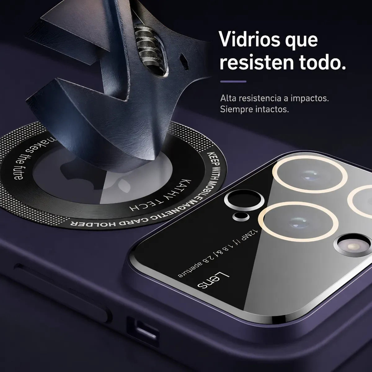 Funda iPhone Magsafe Con Cubre Camara Antigolpes
