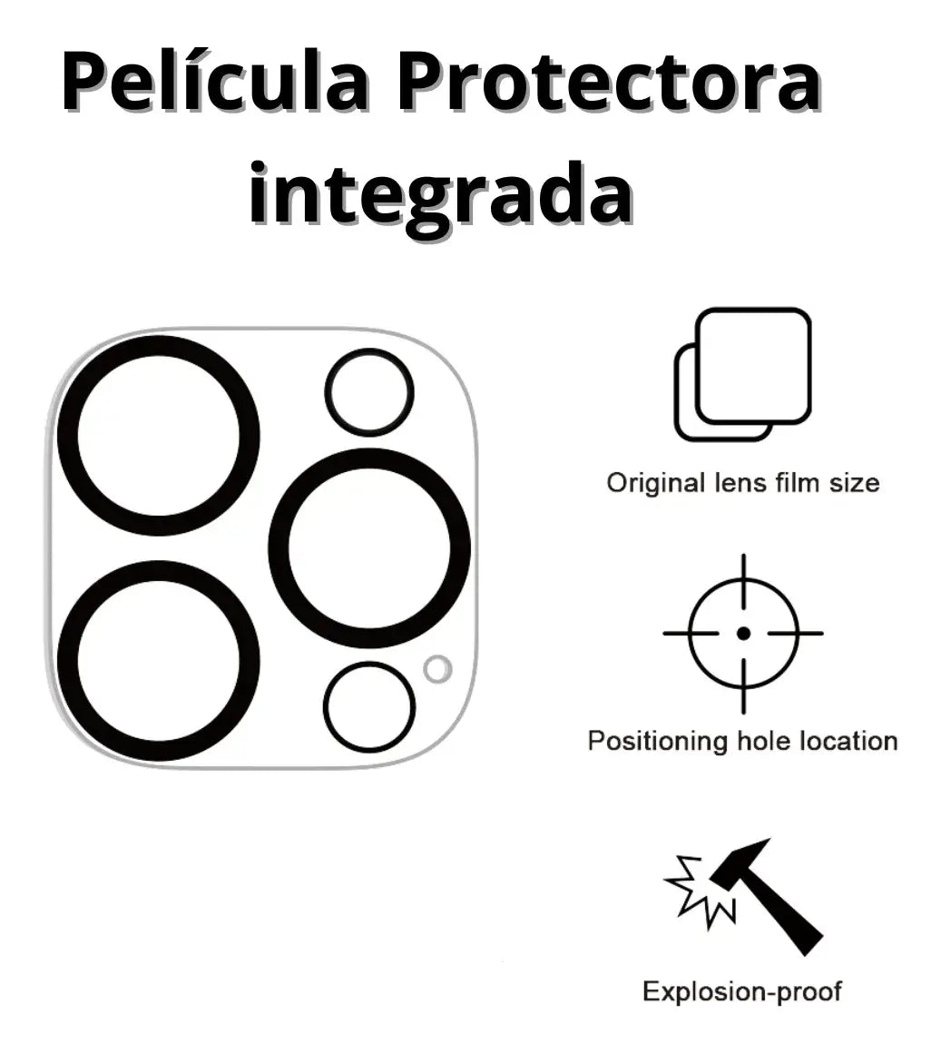 Protector Cámara Para iPhone 12 13 14 15 Promax Vidrio