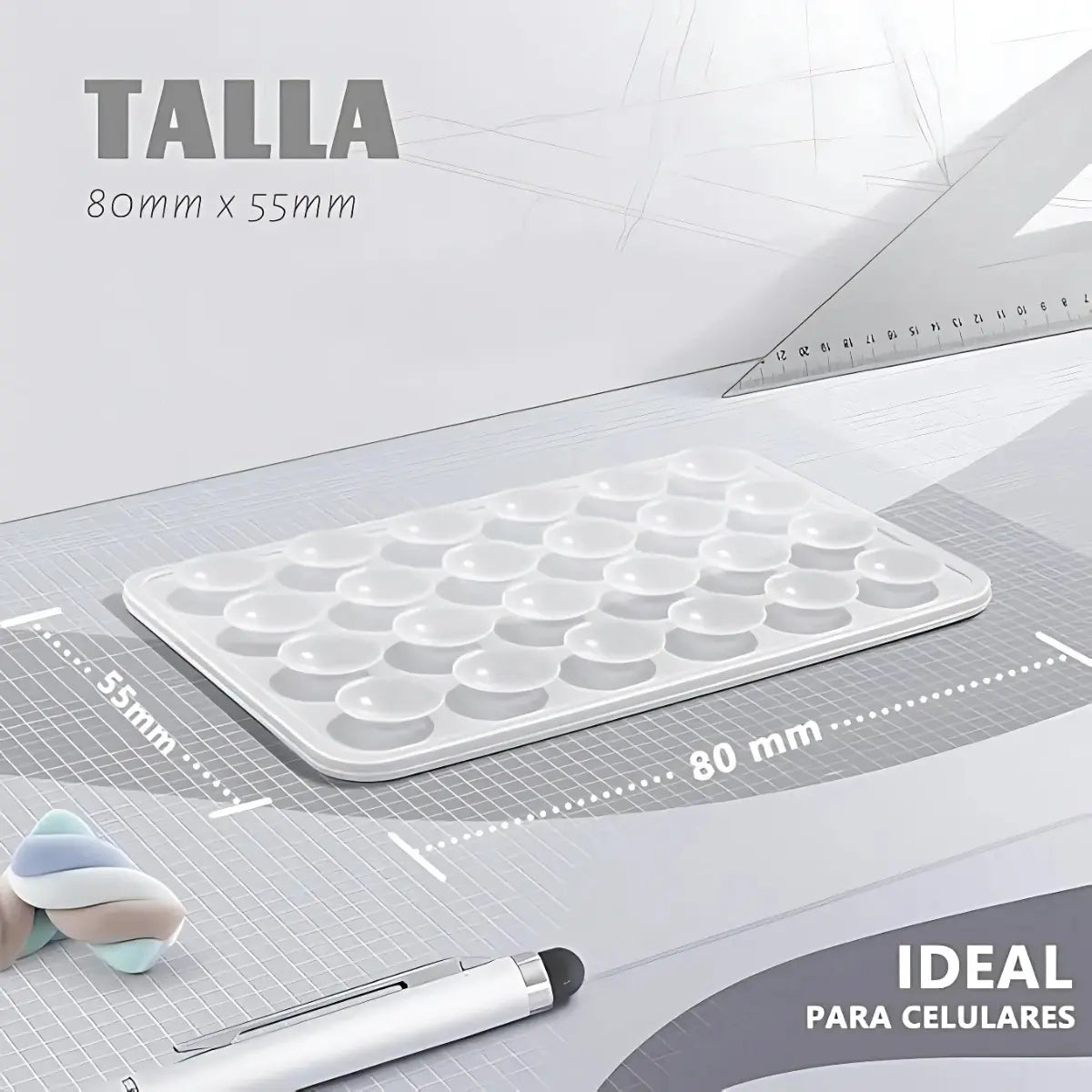 Soporte Adhesivo Pegatina Sopapa Silicona Celular 24 Ventosa