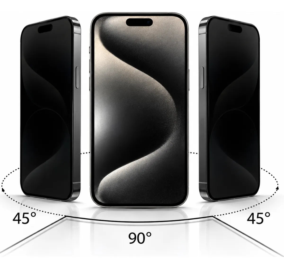 Vidrio Templado Iphone Anti Espía Full Glass 9d 21d