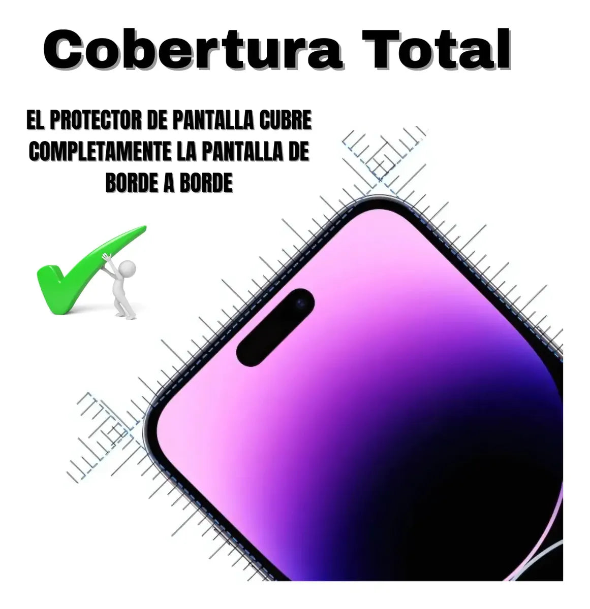 Vidrio Templado Protector 9d Para iPhone