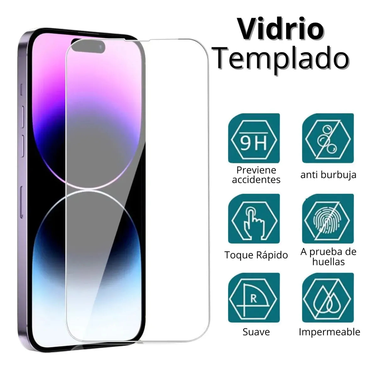 Vidrio Templado Protector 9d Para iPhone
