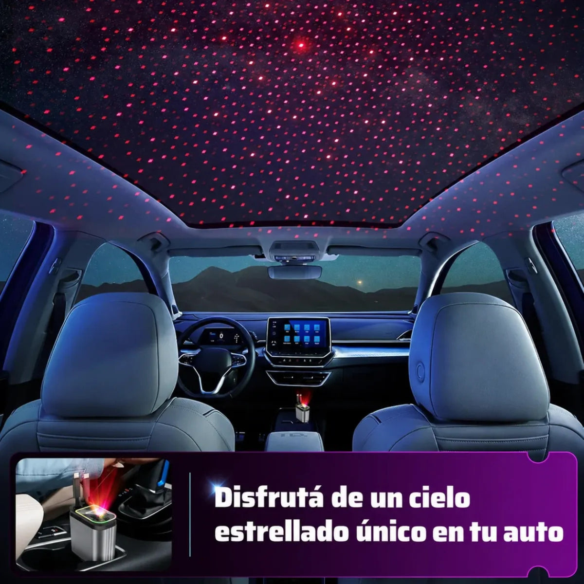 Cargador Auto Retractil 4 En 1 Tipo C Y Lightning Luz Rgb
